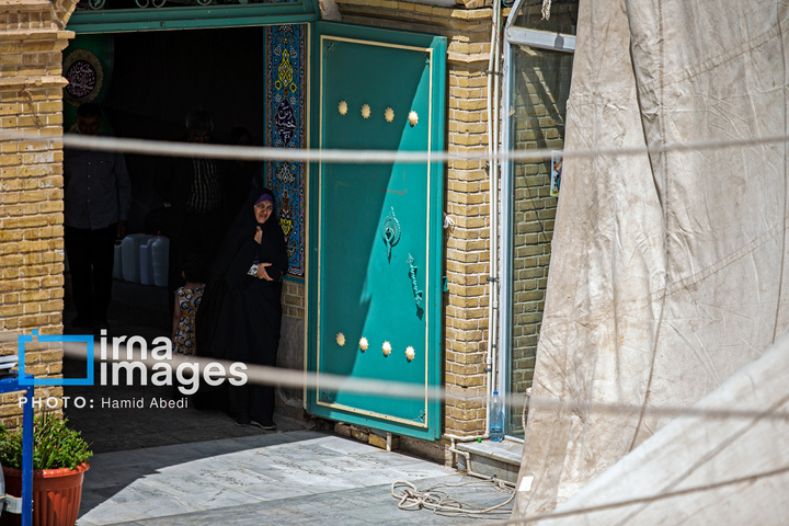 برپایی خیمه عزاداری محرم در قم