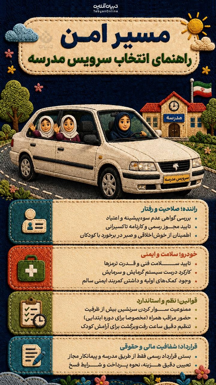 مسیر امن؛ راهنمای انتخاب سرویس مدرسه