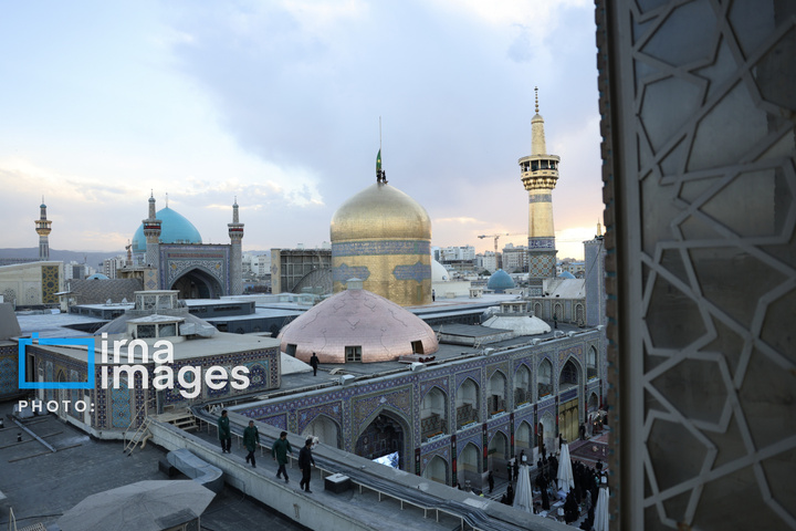 آئین اذن عزا در حرم مطهر رضوی