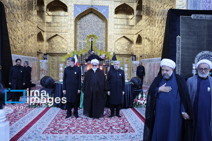 آئین اذن عزا در حرم مطهر رضوی