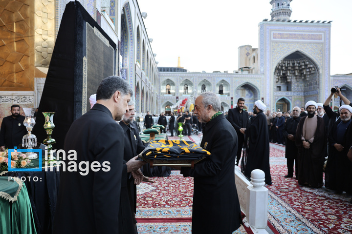 آئین اذن عزا در حرم مطهر رضوی
