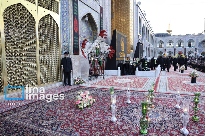 آئین اذن عزا در حرم مطهر رضوی