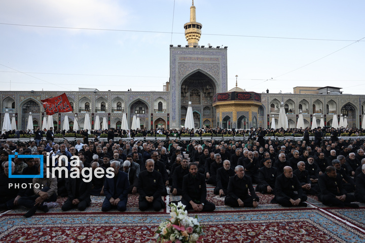 آئین اذن عزا در حرم مطهر رضوی