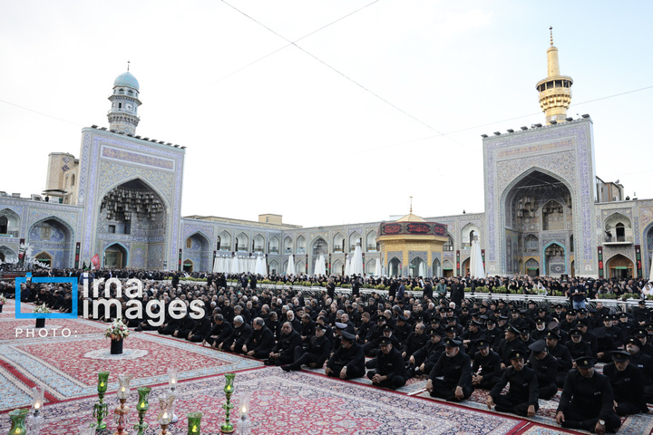 آئین اذن عزا در حرم مطهر رضوی