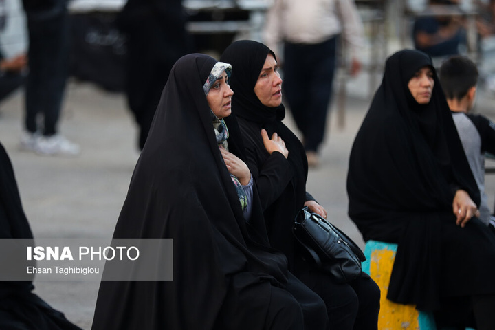 آیین تعویض پرچم حسینیه اعظم زنجان