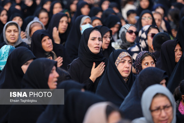 آیین تعویض پرچم حسینیه اعظم زنجان
