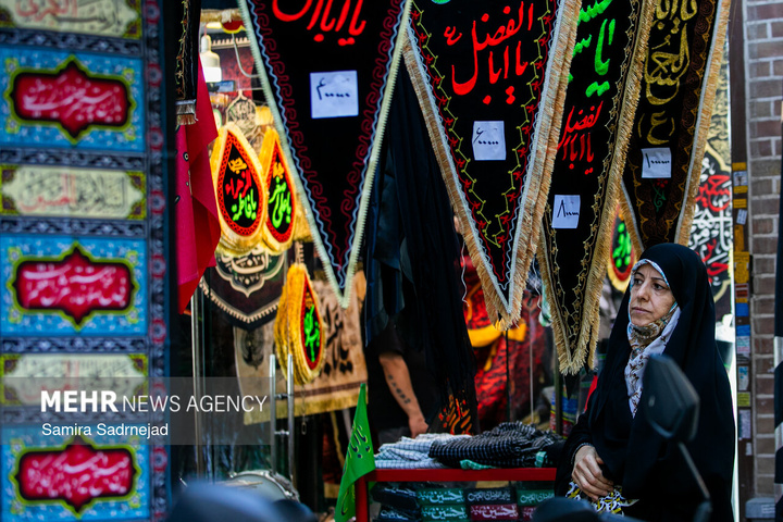 بازار سیاهی‌فروشی تهران در آستانه محرم