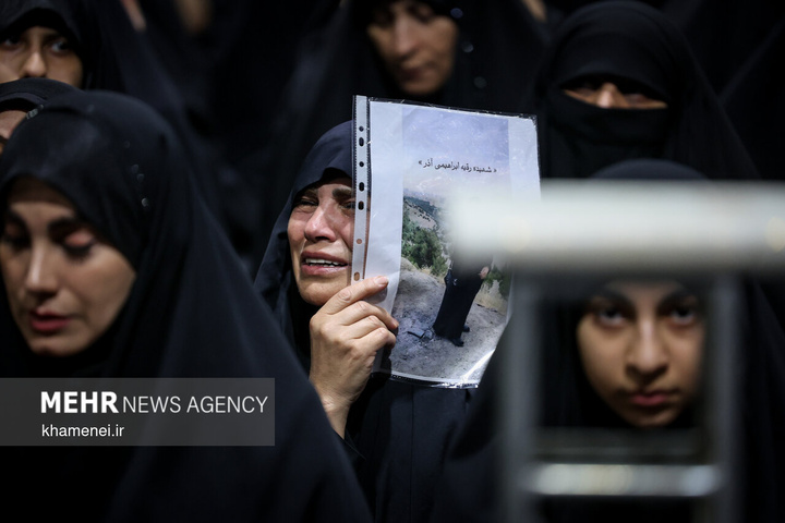 مراسم عزاداری ماه محرم در جوار محل عروج ملکوتی قائد شهید