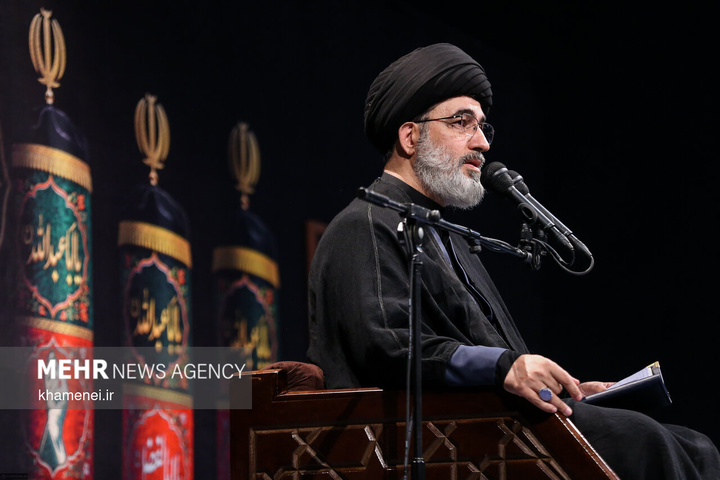 مراسم عزاداری ماه محرم در جوار محل عروج ملکوتی قائد شهید