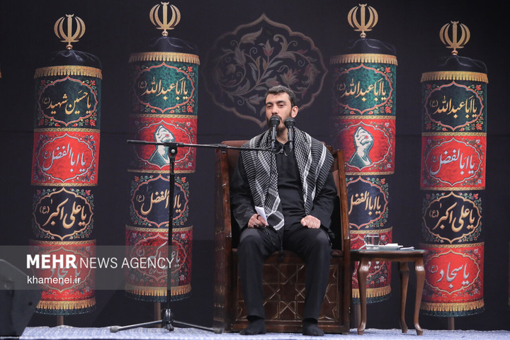 مراسم عزاداری ماه محرم در جوار محل عروج ملکوتی قائد شهید
