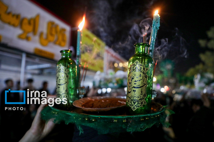 مراسم سنتی سینی گردانی حضرت قاسم (علیه السلام) در مشهد