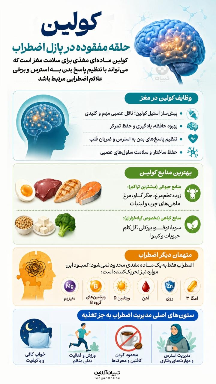 کولین حلقه مفقوده در پازل اضطراب