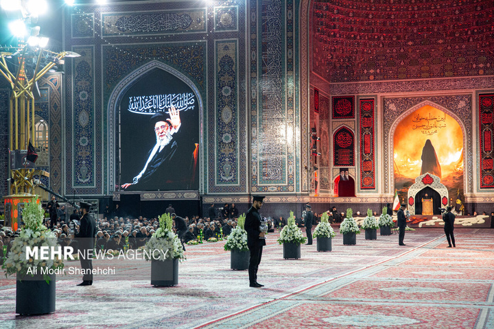 خطبه‌خوانی شب عاشورا در حرم مطهر امام رضا علیه‌السلام