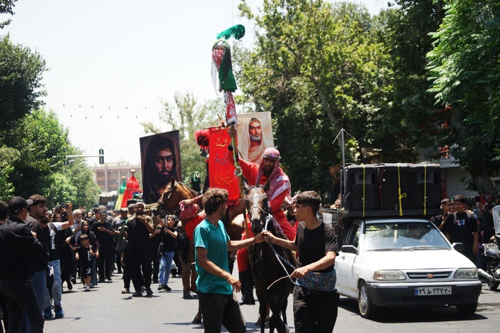 عزاداری دسته بنی‌اسد در خیابان ری تهران