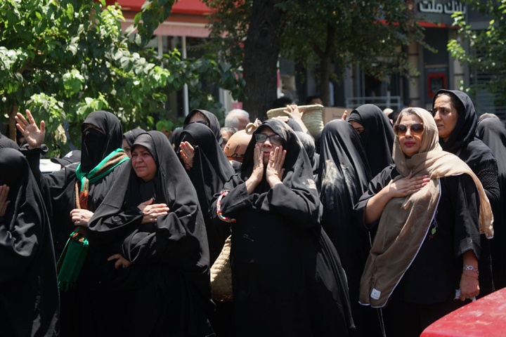 عزاداری دسته بنی‌اسد در خیابان ری تهران