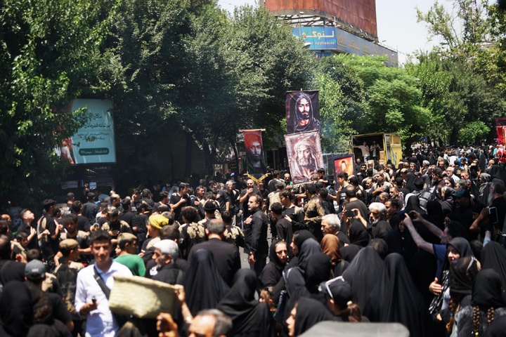 عزاداری دسته بنی‌اسد در خیابان ری تهران
