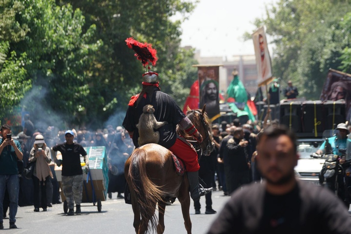 عزاداری دسته بنی‌اسد در خیابان ری تهران