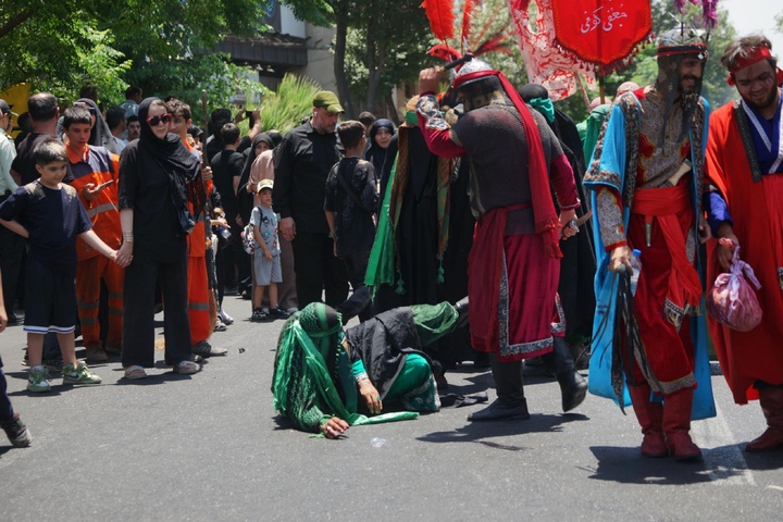 عزاداری دسته بنی‌اسد در خیابان ری تهران