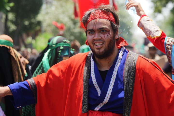 عزاداری دسته بنی‌اسد در خیابان ری تهران