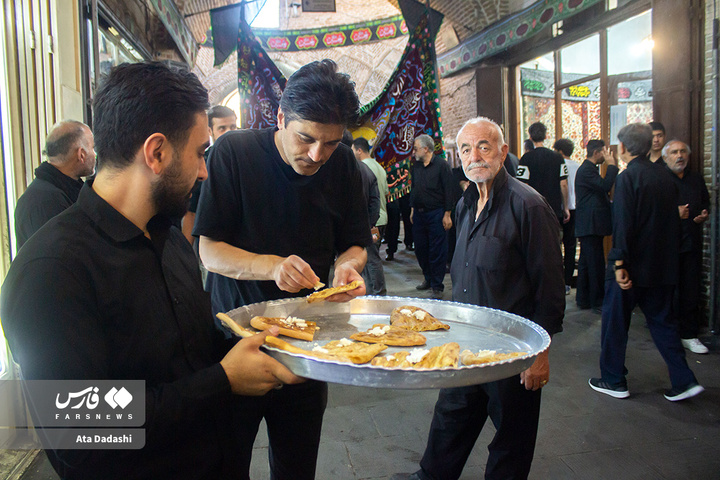 عزاداری سومین روز شهادت سالار شهیدان در بازار تاریخی تبریز