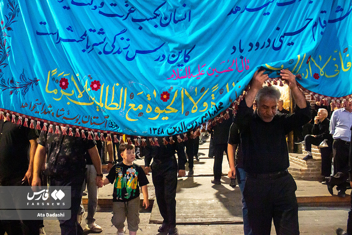 عزاداری سومین روز شهادت سالار شهیدان در بازار تاریخی تبریز
