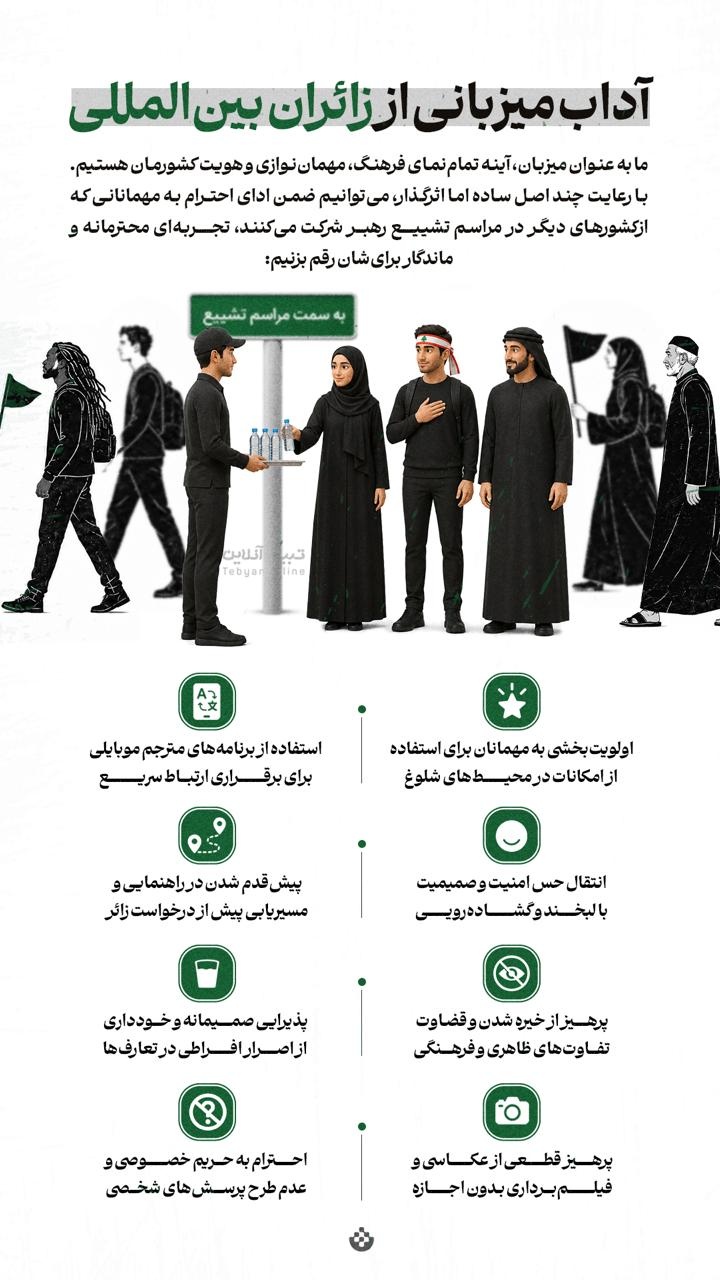 آداب میزبانی از زائران بین المللی