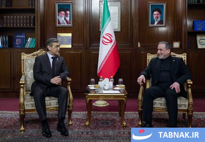 استقبال عراقچی از هیئت‌های خارجی در آیین ادای احترام به رهبر شهید