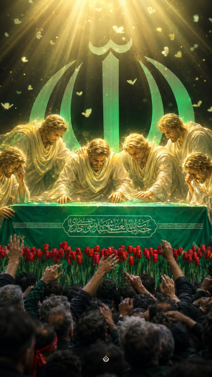 عرش در عزای شهادت قائد امت