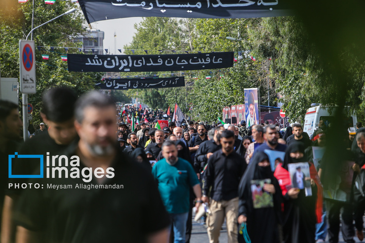 مراسم وداع با رهبر شهید انقلاب