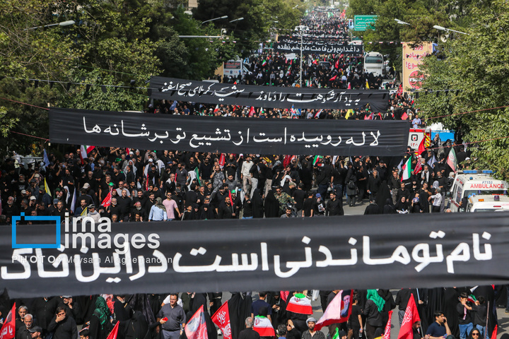مراسم وداع با رهبر شهید انقلاب