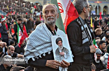 مصلی تهران ساعاتی پیش از اقامه نماز بر پیکر آقای شهید ایران