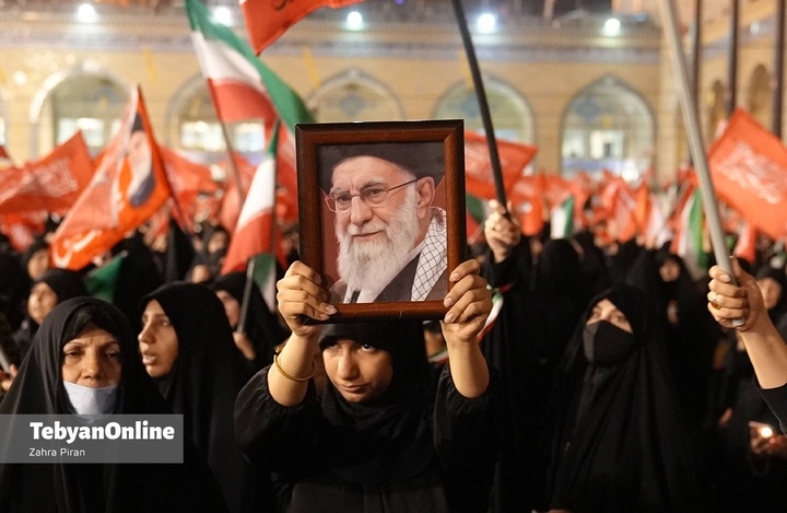 مصلی تهران ساعاتی پیش از اقامه نماز بر پیکر آقای شهید ایران