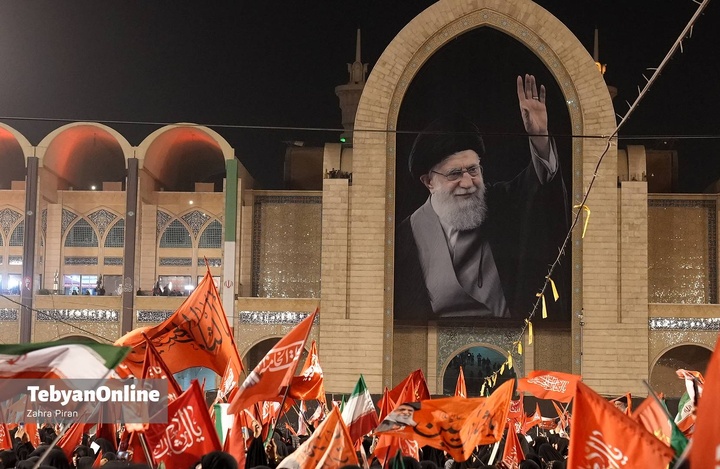 مصلی تهران ساعاتی پیش از اقامه نماز بر پیکر آقای شهید ایران