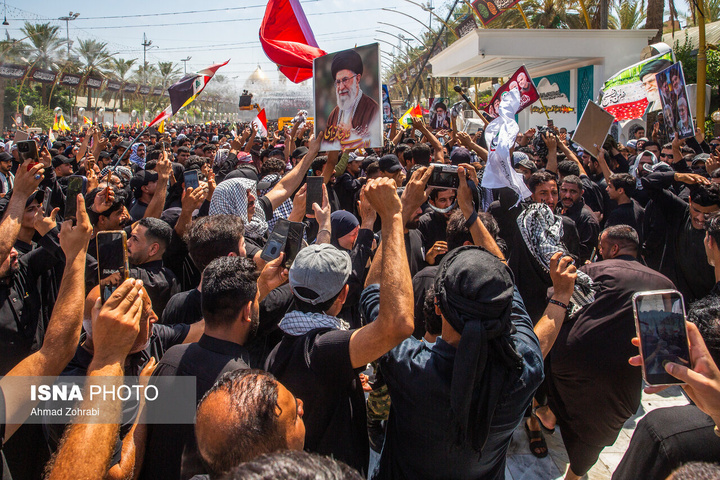 کربلا در آستانه برگزاری تشییع رهبر شهید انقلاب