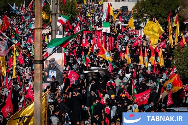 تشییع رهبر شهید ایران در نجف اشرف