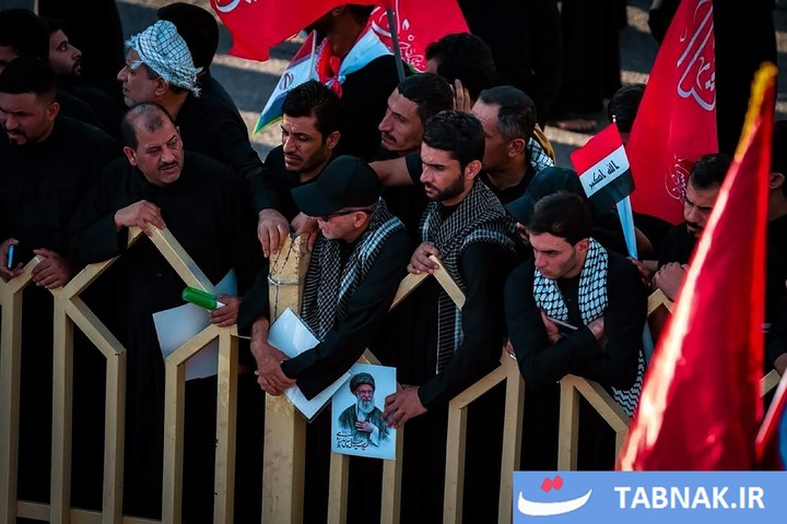 تشییع رهبر شهید ایران در نجف اشرف