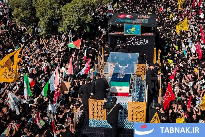 تشییع رهبر شهید ایران در نجف اشرف
