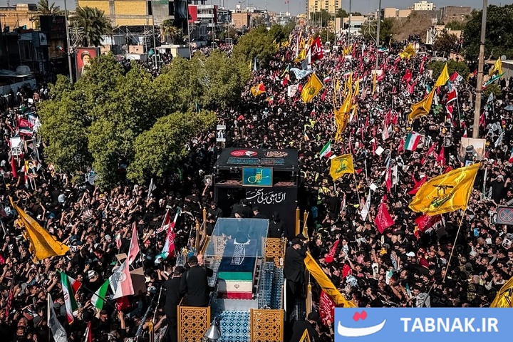 تشییع رهبر شهید ایران در نجف اشرف