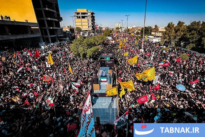 تشییع رهبر شهید ایران در نجف اشرف