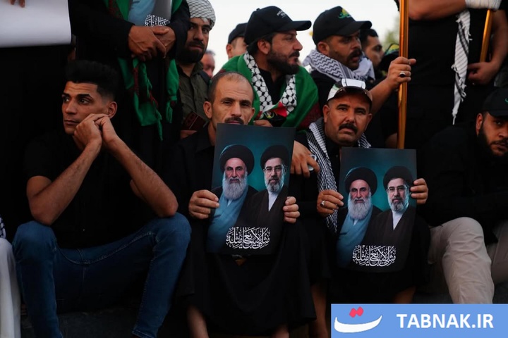 تشییع رهبر شهید ایران در نجف اشرف