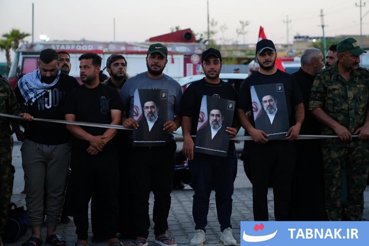 تشییع رهبر شهید ایران در نجف اشرف
