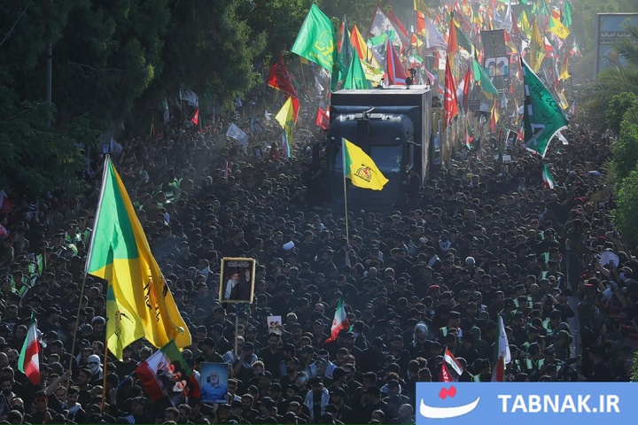 تشییع رهبر شهید ایران در نجف اشرف