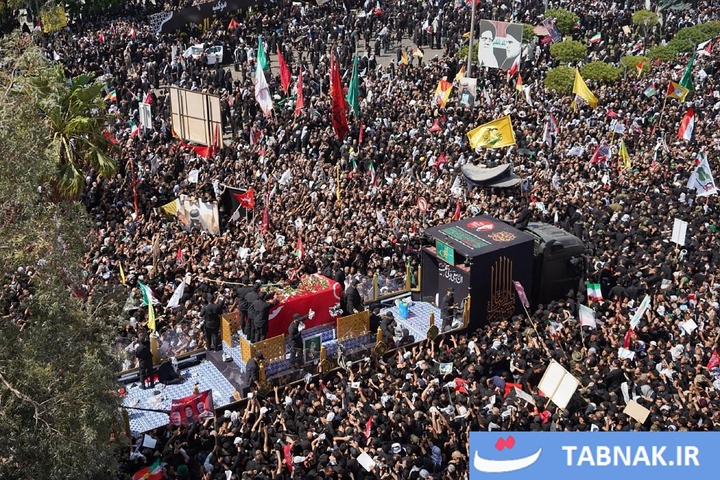 تشییع رهبر شهید ایران در نجف اشرف