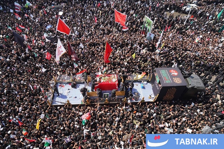 تشییع رهبر شهید ایران در نجف اشرف