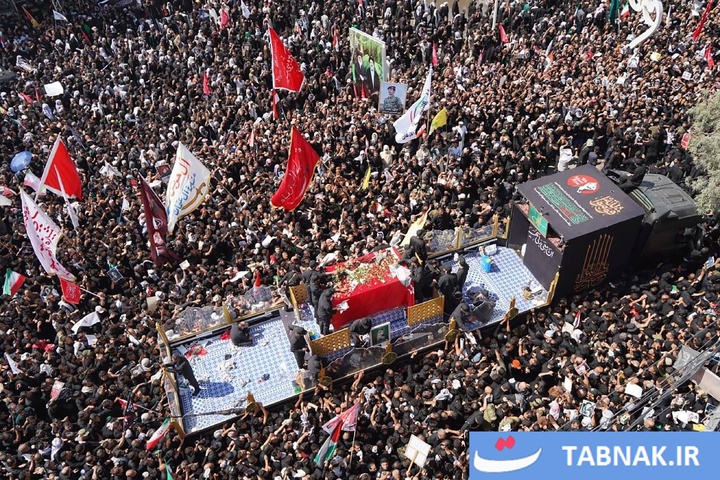 تشییع رهبر شهید ایران در نجف اشرف