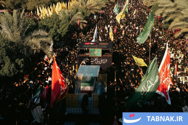 تشییع رهبر شهید ایران در نجف اشرف