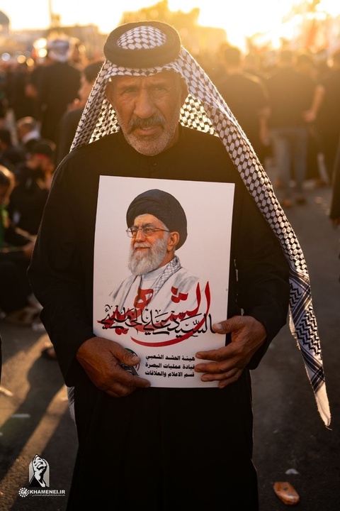 تشییع باشکوه و پرشور پیکر امام  شهید ، آیت الله العظمی سید علی خامنه ای  (قدّس الله نفسه الزکیه)، در شهر نجف اشرف