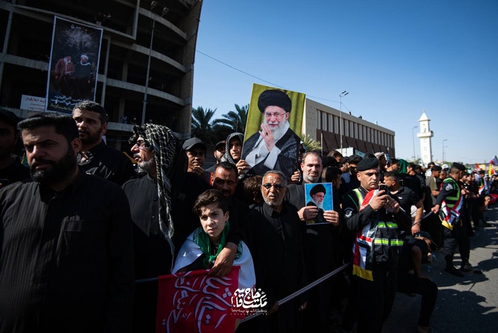 تشییع پیکر مطهر امام مجاهد شهید، حضرت آیت‌الله سیدعلی خامنه‌ای در نجف اشرف