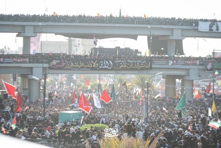 تشییع پیکر مطهر امام مجاهد شهید، حضرت آیت‌الله سیدعلی خامنه‌ای در نجف اشرف