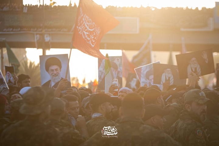 تشییع پیکر مطهر امام مجاهد شهید، حضرت آیت‌الله سیدعلی خامنه‌ای در نجف اشرف